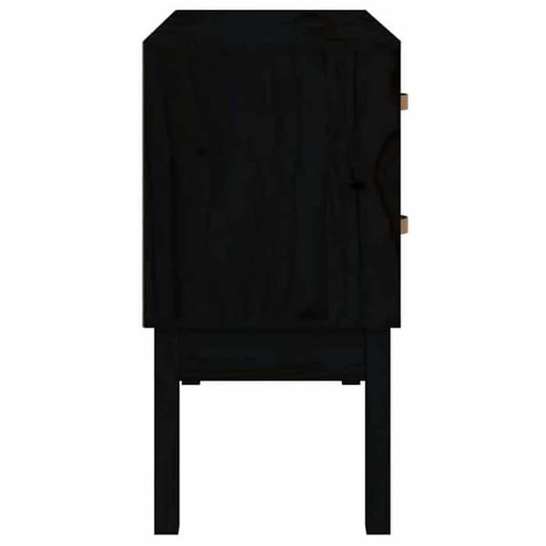 Maison Exclusive - Konsolskab Sort 90x40x78 cm Solid fyrretræ