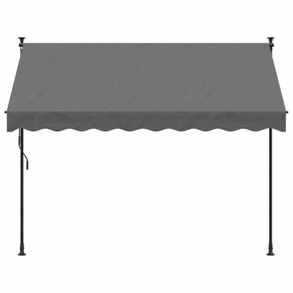 Maison Exclusive - Fällbart tak i antracit 250x150 m tyg och stål