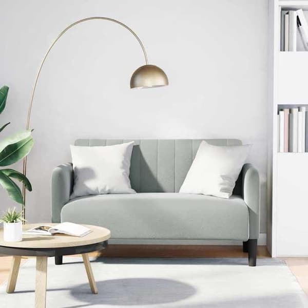 Maison Exclusive - Lys grå sofa 109 cm i velour