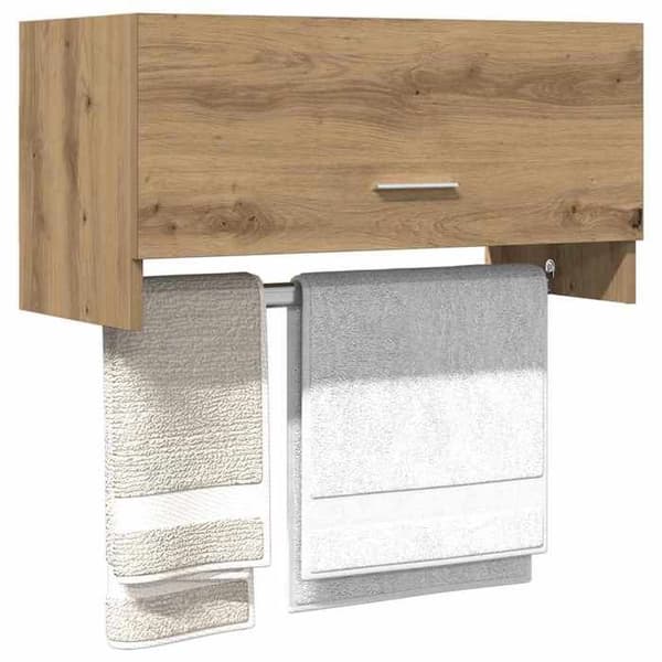 Maison Exclusive - Håndlavet egetræsskabe 70x32,5x35 cm ingeniørtræ