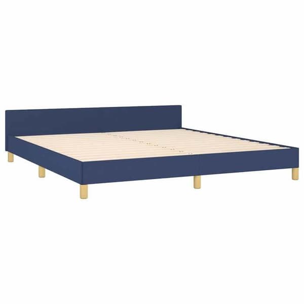 Maison Exclusive - Sängram utan madrass blå 160x200 cm tyg