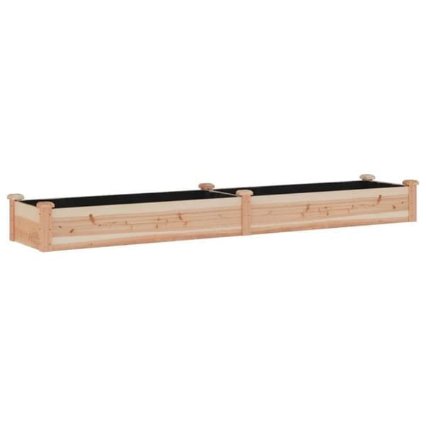 Maison Exclusive - Upphöjd trädgårdssäng foder 240x45x25 cm massiv furu