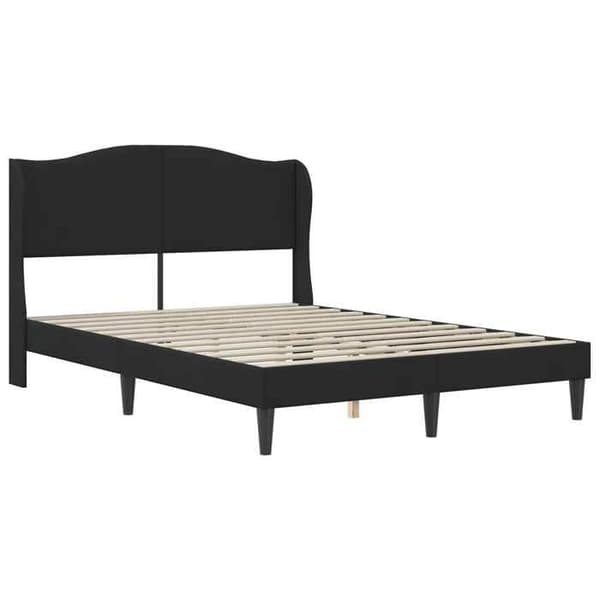 Maison Exclusive - Sängram 2 delar Svart 120 x 190 cm Sammet