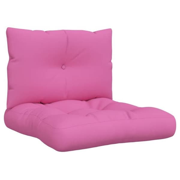 Pallkuddar - EXKLUSIV HEM - Set om 2 - Oxfordtyg - Rosa - Fyllning av hålfiber PP rosa