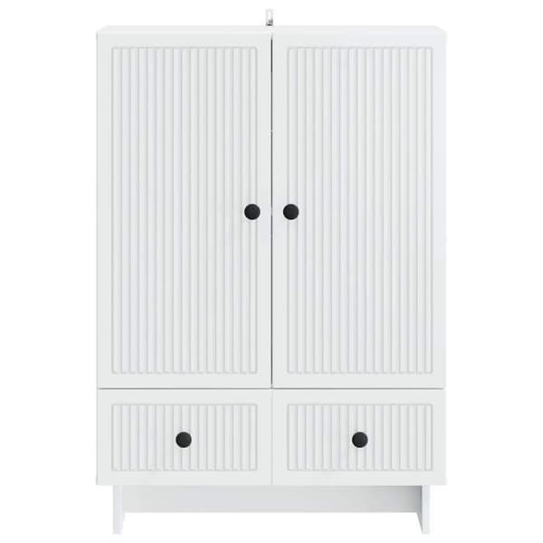 Buffet - EKSKLUSIVT HUS - 66 x 34,5 x 95 cm - Hvid - Ingeniørtræ - Stort opbevaring Vit