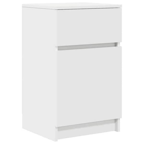 Maison Exclusive - Yöpöydät 2 kpl valkoinen 39x35x65 cm tekninen puu