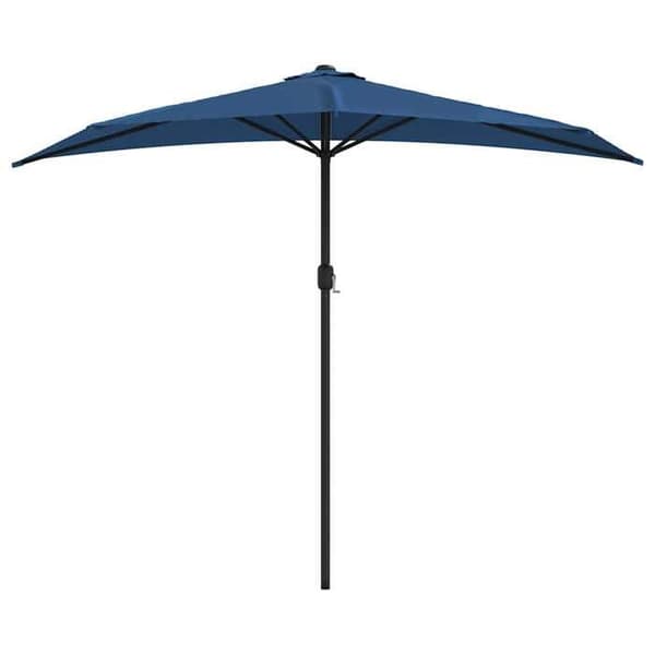 Exklusiv Hus - Balkongparasol med aluminiumstolpe Blå 270x144x222cm Halv Blå