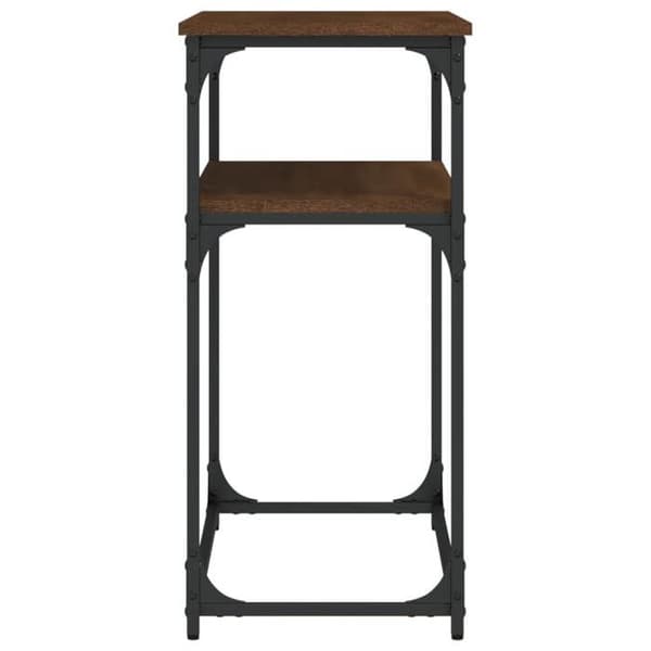 Maison Exclusive - Konsolbord i brunt egetræ 100x35,5x75 cm i ingeniørtræ