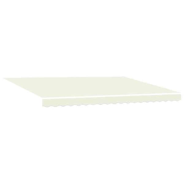 Maison Exclusive - Manuell utdragbar markis Creme 5 × 3,5 m