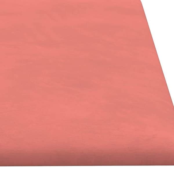 Maison Exclusive - Väggsänggavel 12 pc Rosa Sammet