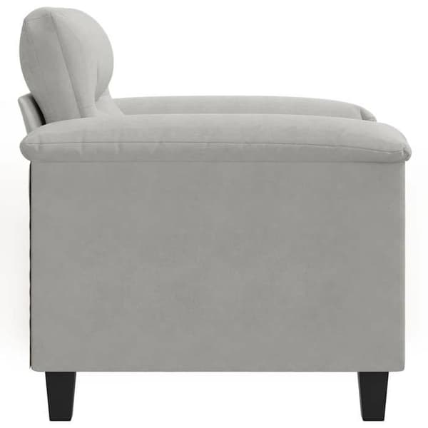 Maison Exclusive - Vaaleanharmaa nojatuoli 60 cm mikrokuitukangas