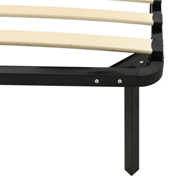 Sengestel - Eksklusiv Hus - Sort - Metal - Lamelseng 140x200 cm svart