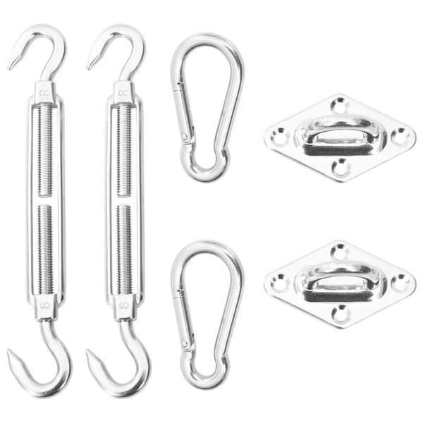 Maison Exclusive - Montering kit för solskydd 6 delar Rostfritt stål