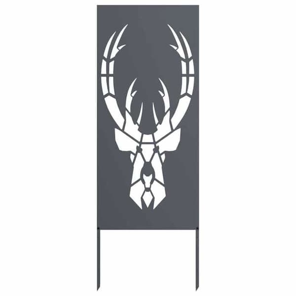 Trädgårdsskärm - EXKLUSIV HEM - Rektangulär - Antracit - Stål med matt finish - 50 x 140 cm antracit