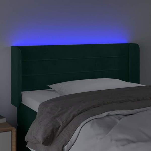 Maison Exclusive - LED-pääty, tummanvihreä 103x16x78/88 cm sametti Mörkgrön