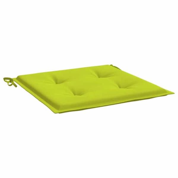 Maison Exclusive - Trädgårdsstolar kuddar set om 6 ljusgrön 40x40x3 cm