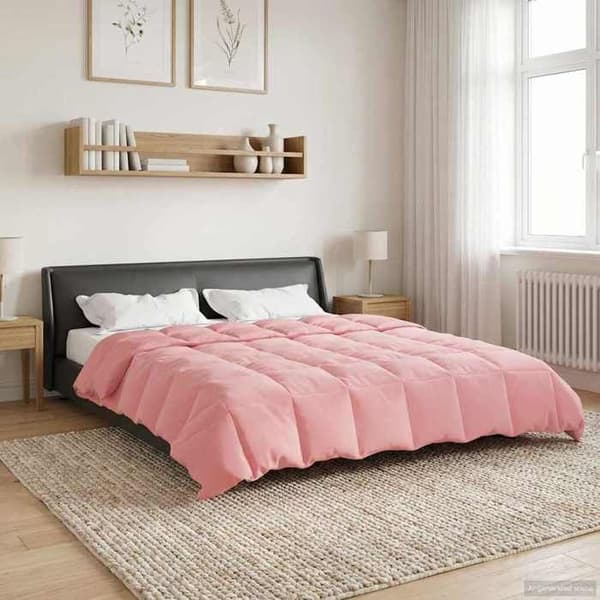 Couette - EKSKLUSIV HUS - 220 x 240 cm - 4 sæsoner - Mikrofiber 100% polyester - Dobbelt ansigt quiltet Ros