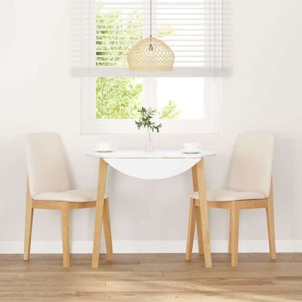 Maison Exclusive - Spisestole med puder 2 stk massiv gummitræ