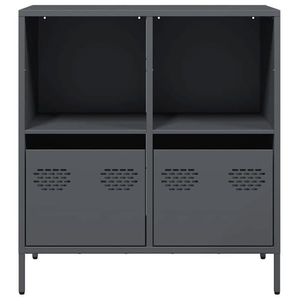 Maison Exclusive - Buffé antracit 68x39x73,5 cm kallvalsat stål