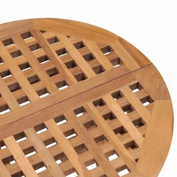 Ensemble bord och stolar - Exklusivt Hem - Fällbar - Massivt Teak - Kuddar i krämfärg Kräm (kudde)