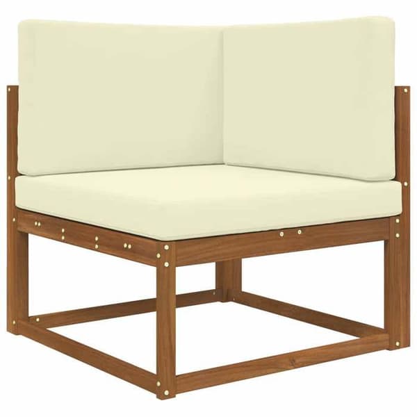Utomhus soffkudde - EXKLUSIV HEM - 80 x 80 cm - Polyester - Skumfyllning - Dragkedja - Krämfärgad Grädde