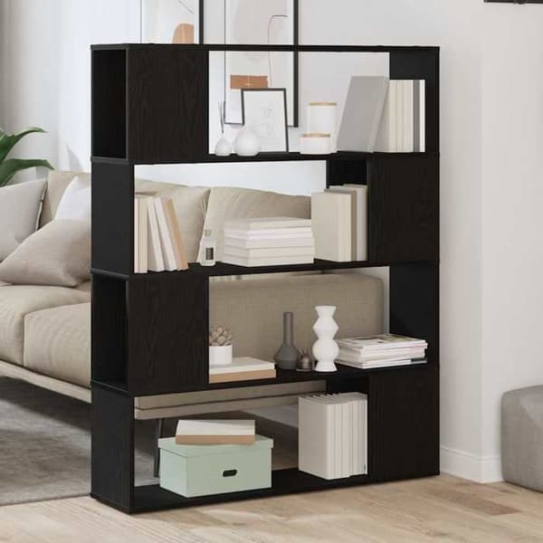 Maison Exclusive - TV-møbel sæt 100 x 24 x 124,5 cm Sort eg svart ek