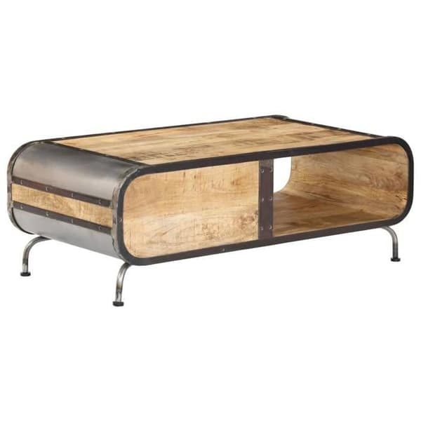 Maison Exclusive - Matala pöytä 100x50x35 cm Massiivinen mangopuu