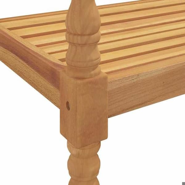 Maison Exclusive - Batavia-bänk 150 cm i massivt teakträ