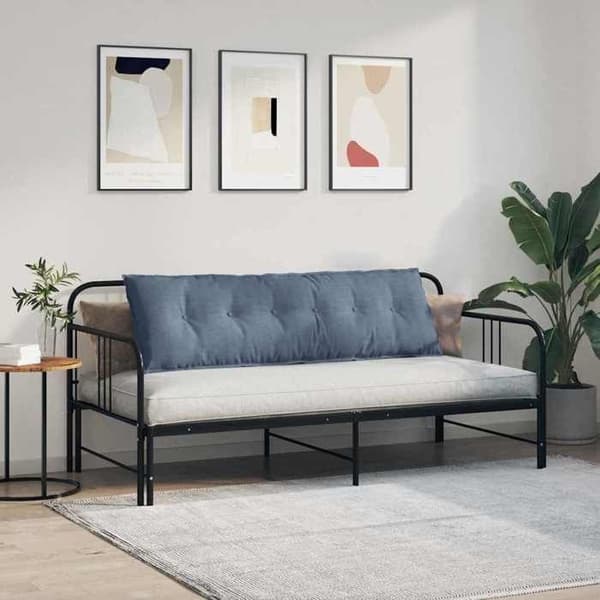 Rygpude - MAISON EXCLUSIVE - Fløjl - Blå - 160 x 50 cm - Aftageligt lynlåslåg Blå