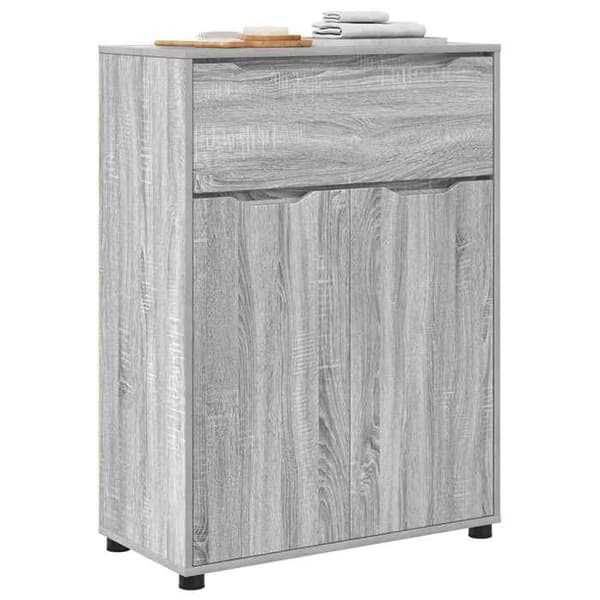 Maison Exclusive - Harmaa Sonoma kylpyhuonekaappi 72,5 x 36,5 x 100 cm