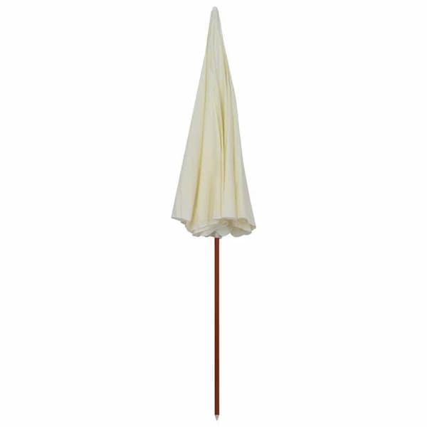 Maison Exclusive - Puutarhaparasi 300 cm teräspylväällä hiekka
