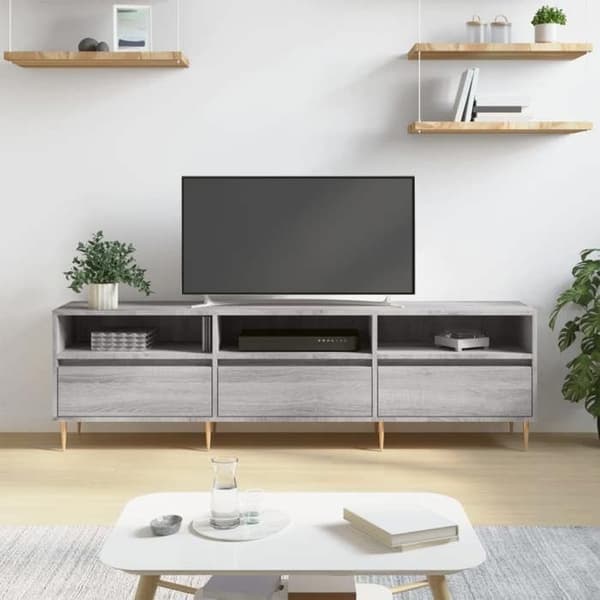 Maison Exclusive - TV-møbel sonoma grå 150x30x44,5 cm ingeniørtræ