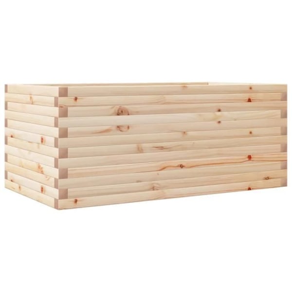 Brun Plantekasse 110x60x45,5 cm massivt fyrretræ Brun