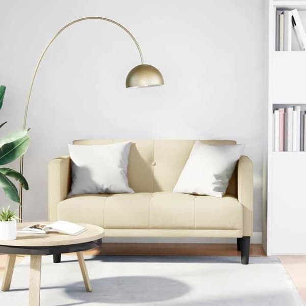 Kaksi paikkaa oleva sohva - MAISON EXCLUSIVE - Maison Exclusive - 111 cm - Kermainen - Polyesterikangas grädde