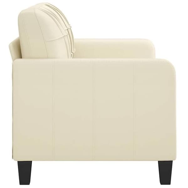 Maison Exclusive - 2-personers sofa Creme 140 cm Syntetisk læder