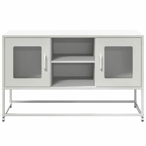 Maison Exclusive - Hvid TV-møbel 100,5x39x60,5 cm stål