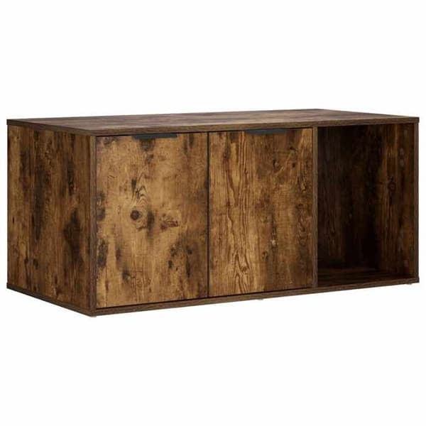 Maison Exclusive - Möbel för kattlåda Rökt ek 100 x 49 x 45 cm