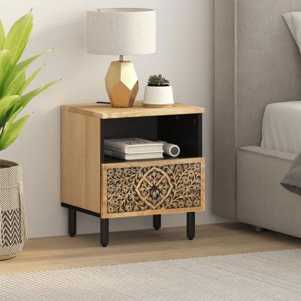 Maison Exclusive - Natbord 40x33x46 cm Solid mango træ