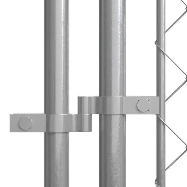 Maison Exclusive - Udendørs hundehus 7,6 x 3,8 x 1,9 m Silver