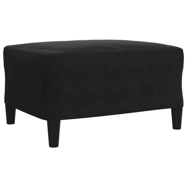Maison Exclusive - 3 kpl:n sohvasetti ja mustat samettityynyt ja -tyynyt Svart