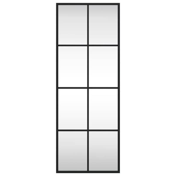 Maison Exclusive - Sort vægspejl 30x80 cm rektangulær jern Svart