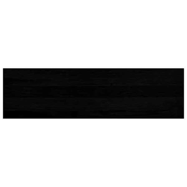 Trappe trin - EKSKLUSIV HUS - 90x25x2 cm - Massiv eg - Brun-sort - Sæt af 4 brun-svart