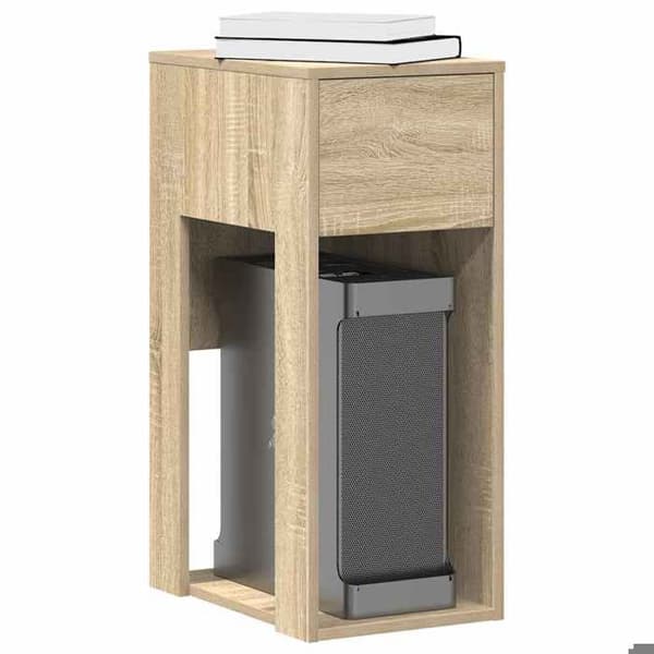 Maison Exclusive - Datorställ med låda ek sonoma 30x44x74 cm