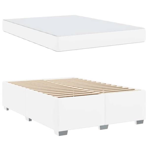 Maison Exclusive - Sängram Vit 160 x 200 cm PVC