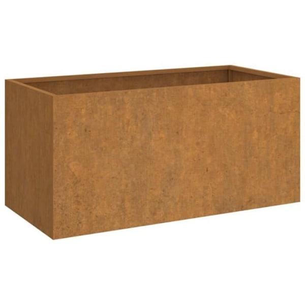 Plantekasse 62x30x29 cm corten stål Brun