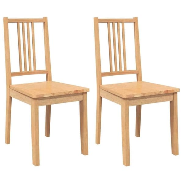 Maison Exclusive - Spisestole 2 stk massiv naturlig gummi