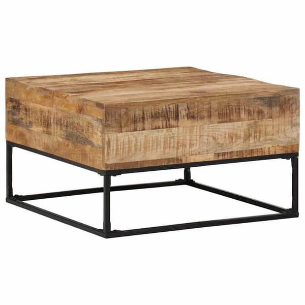 Maison Exclusive - Alustaso 68x68x41 cm Raaka mangopuu