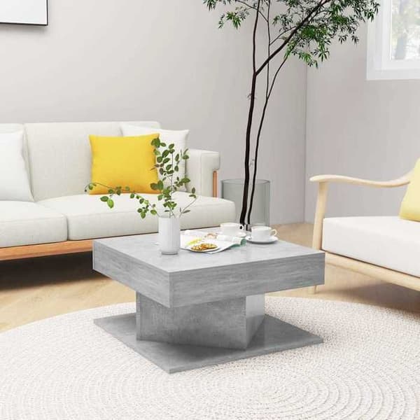 Bord - EKSKLUSIV HUS - 57x57x30 cm - Beton grå - Træ (spånplader) - Holland Betonggrå