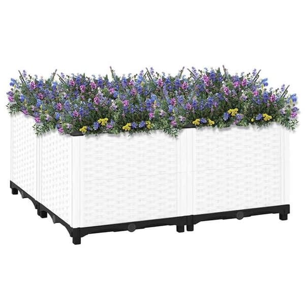 Maison Exclusive - Hög säng 80x80x38 cm Polypropylen Vit