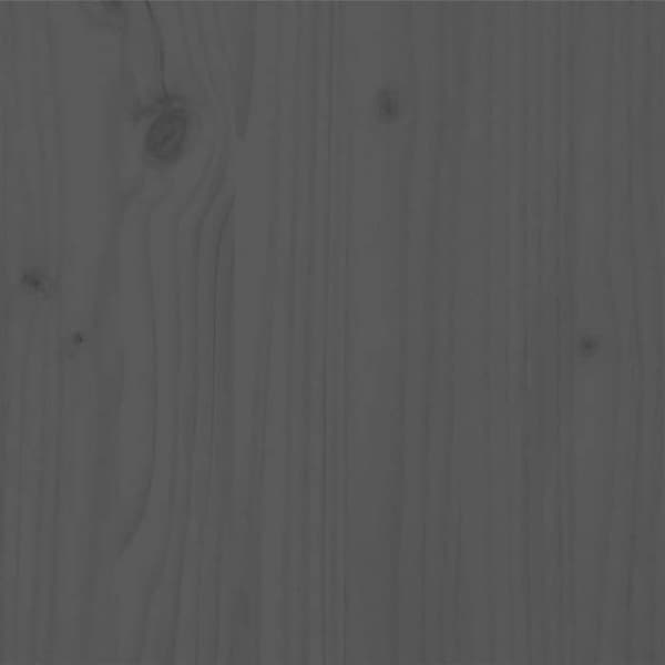 Maison Exclusive - Patja ilman runkoa massiivipuusta harmaa 200x200 cm